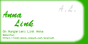 anna link business card